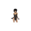 Nuisette dentelle et résille noire avec string sexy